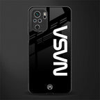 nasa black glass case for redmi note 10 image