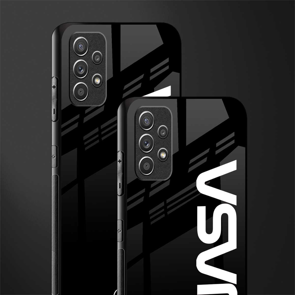 nasa black glass case for samsung galaxy a32 4g image-2
