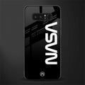 nasa black glass case for samsung galaxy note 8 image