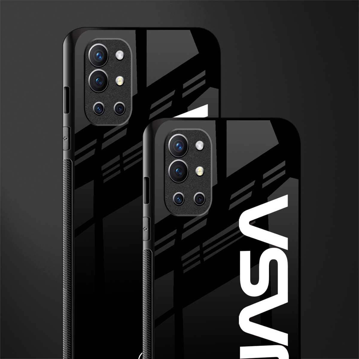 nasa black glass case for oneplus 9r image-2