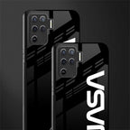 nasa black glass case for oppo f19 pro image-2