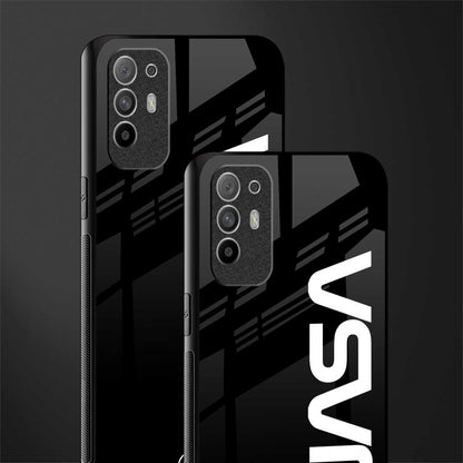 nasa black glass case for oppo f19 pro plus image-2