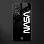 nasa black glass case for mi 10t 5g image