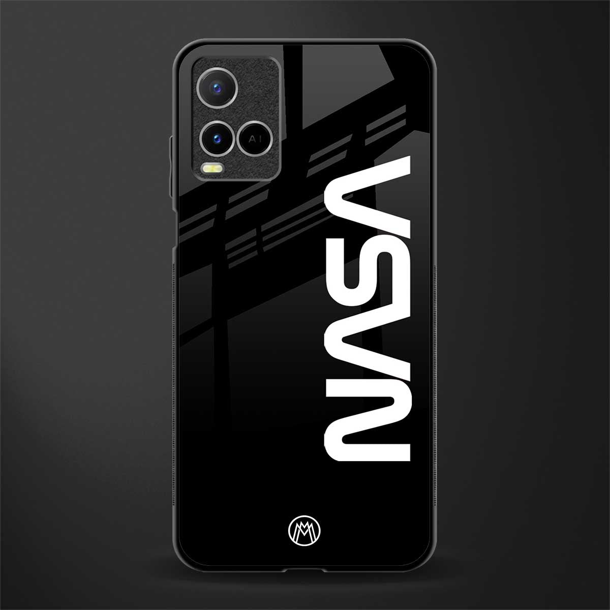 nasa black glass case for vivo y21s image