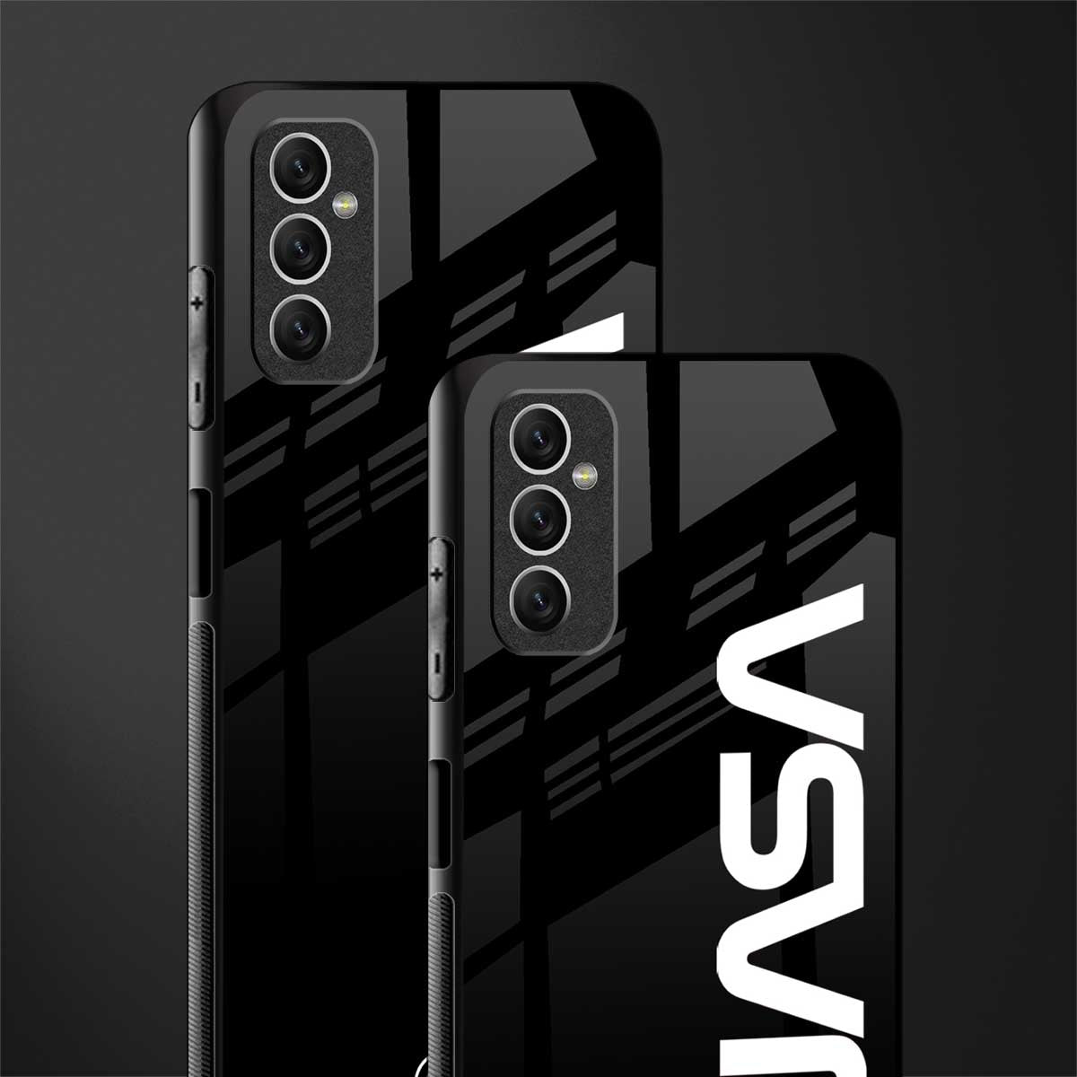 nasa black glass case for samsung galaxy m52 5g image-2