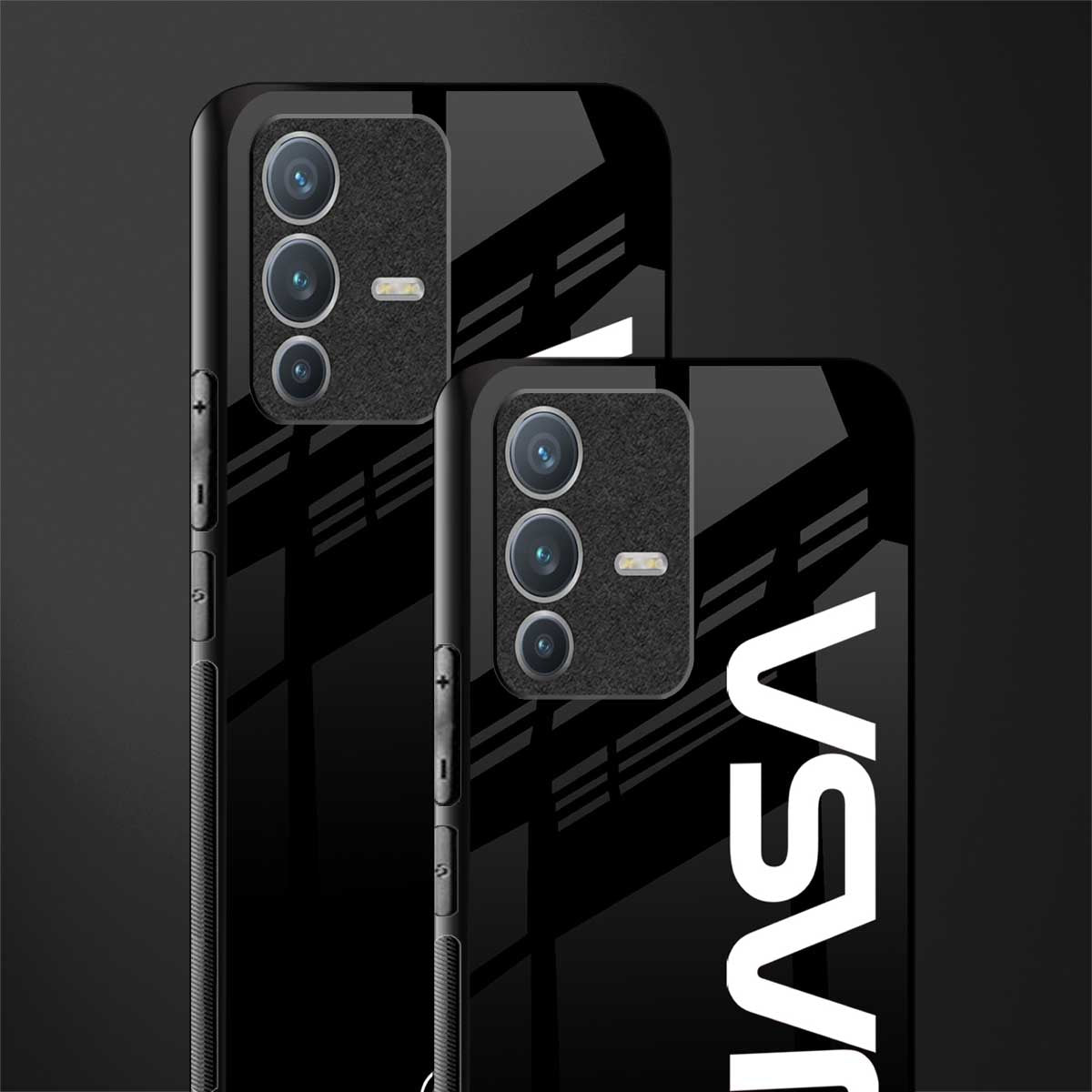 nasa black glass case for vivo v23 pro 5g image-2