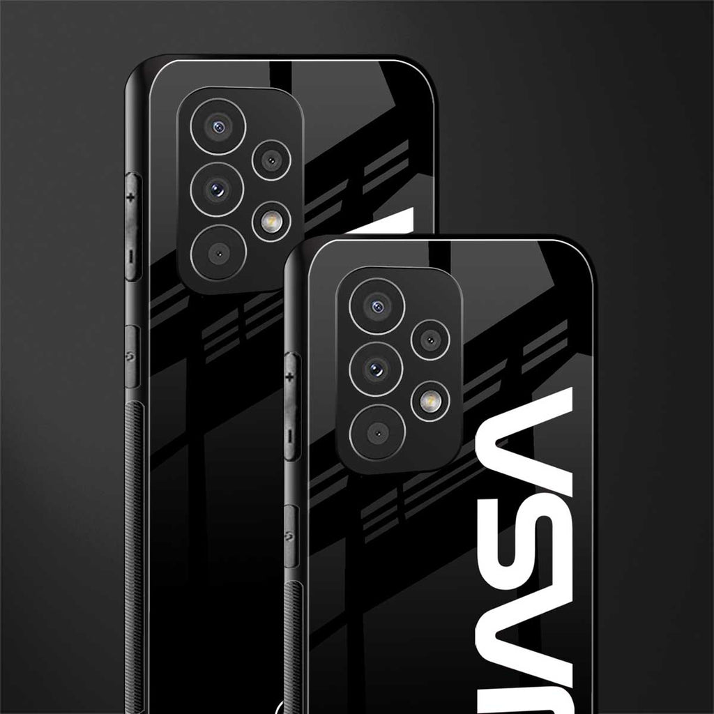 nasa black back phone cover | glass case for samsung galaxy a73 5g