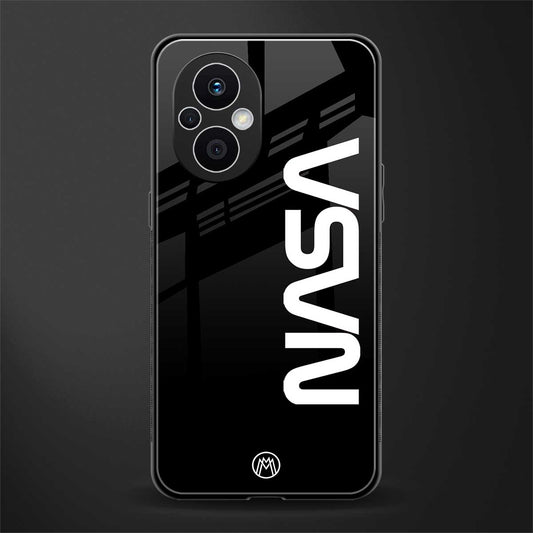 nasa black back phone cover | glass case for oppo f21 pro 5g
