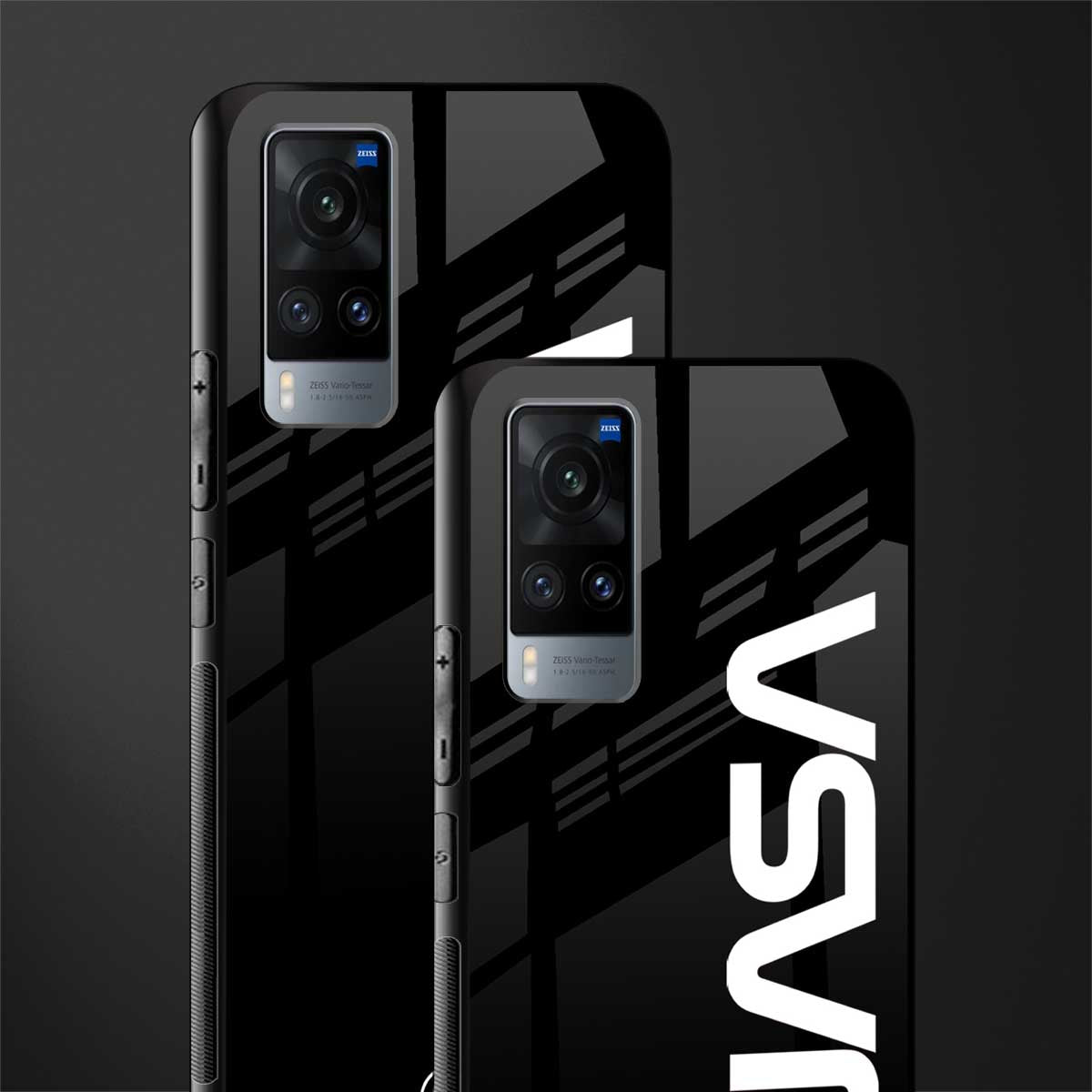 nasa black glass case for vivo x60 image-2