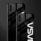 nasa black glass case for samsung a11 image-2