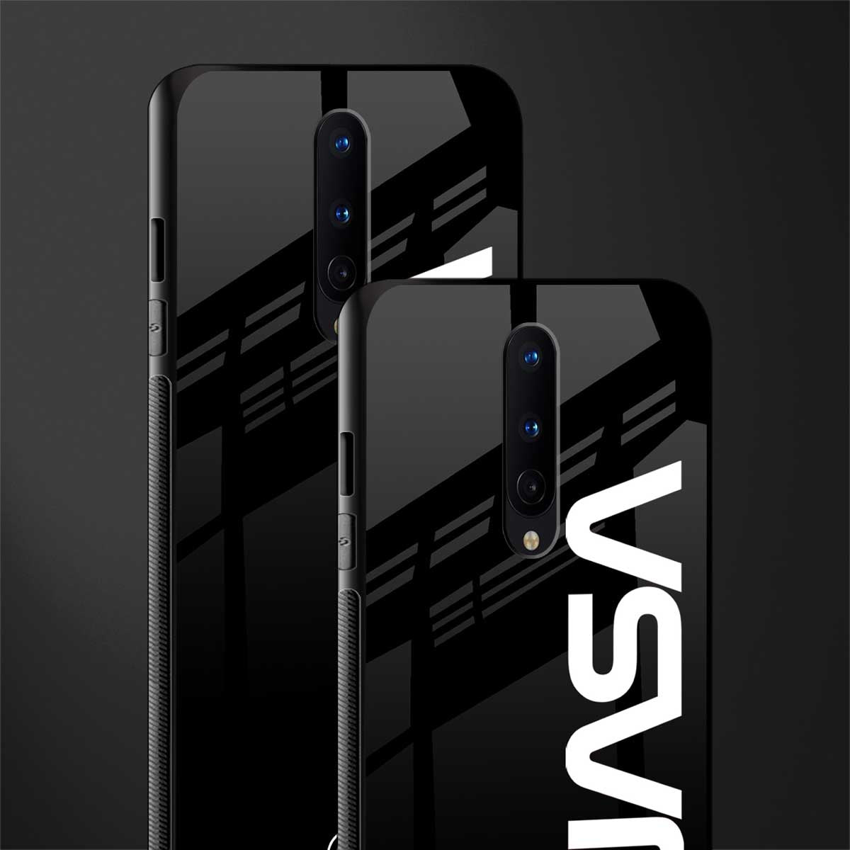 nasa black glass case for oneplus 8 image-2