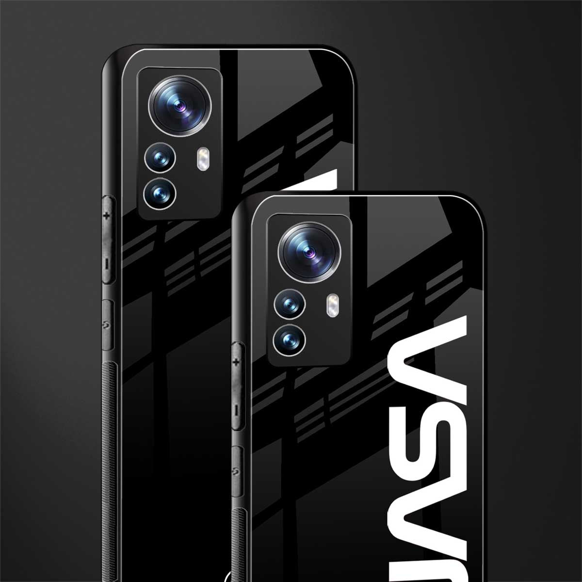 nasa black back phone cover | glass case for xiaomi 12 pro