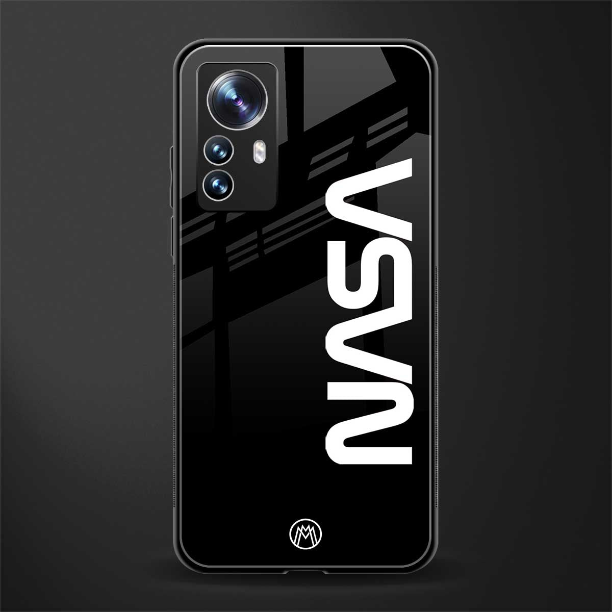nasa black back phone cover | glass case for xiaomi 12 pro