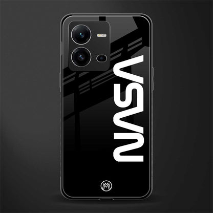 nasa black back phone cover | glass case for vivo v25-5g