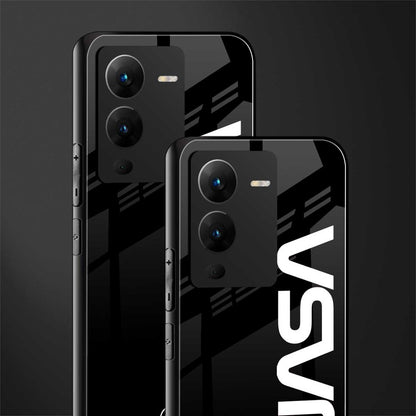 nasa black back phone cover | glass case for vivo v25 pro 5g
