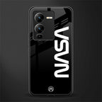 nasa black back phone cover | glass case for vivo v25 pro 5g