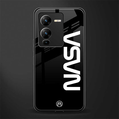 nasa black back phone cover | glass case for vivo v25 pro 5g