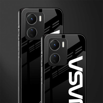 nasa black back phone cover | glass case for vivo y16