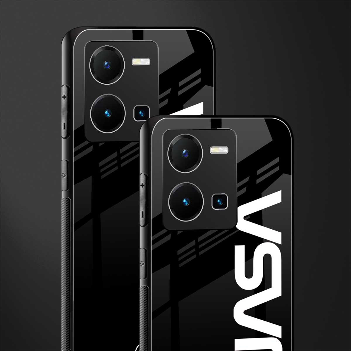 nasa black back phone cover | glass case for vivo y35 4g