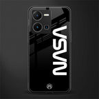 nasa black back phone cover | glass case for vivo y35 4g
