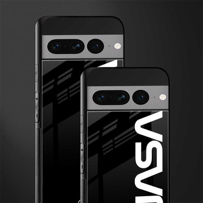 nasa black back phone cover | glass case for google pixel 7 pro