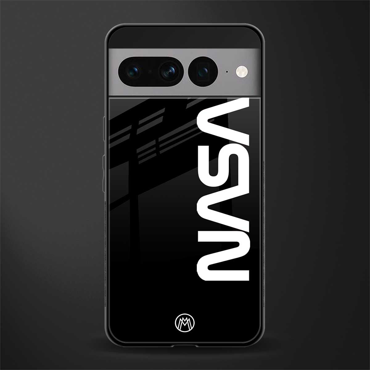 nasa black back phone cover | glass case for google pixel 7 pro