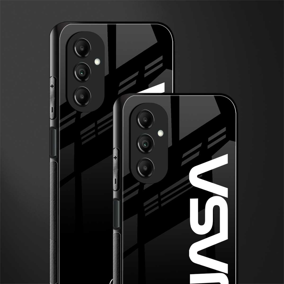 nasa black back phone cover | glass case for samsung galaxy a14 5g