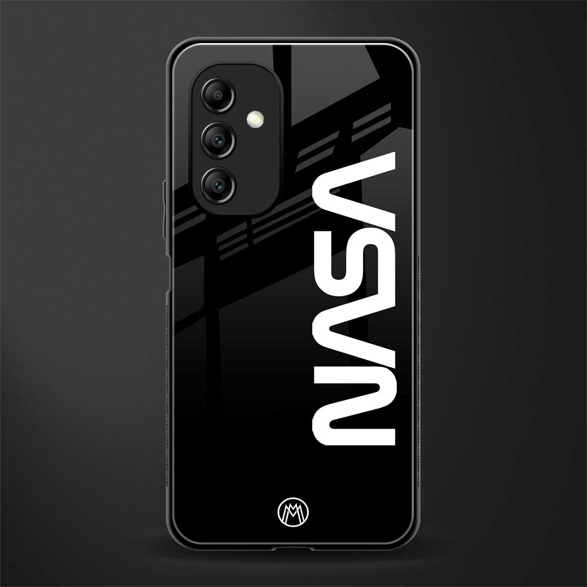 nasa black back phone cover | glass case for samsung galaxy a14 5g