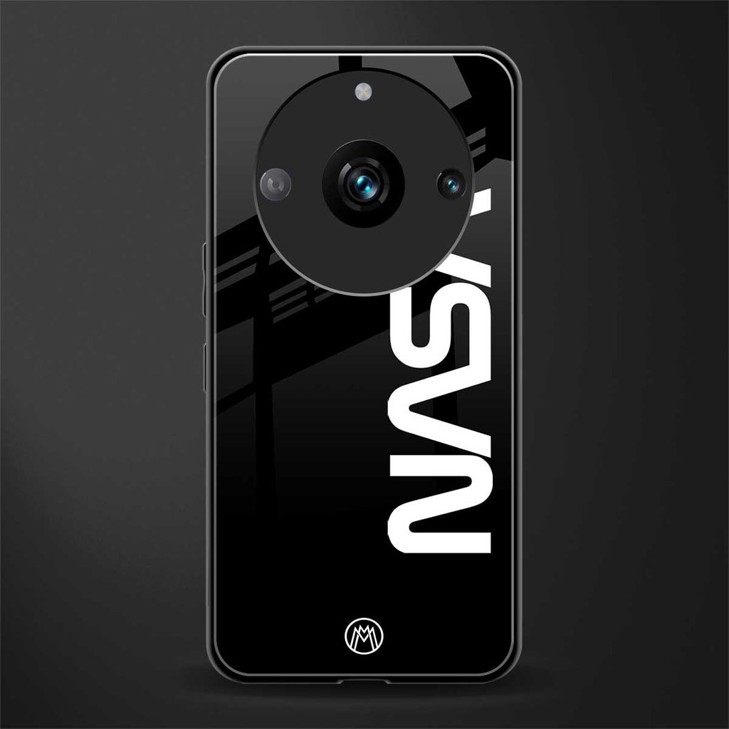 nasa black back phone cover | glass case for realme 11 pro 5g