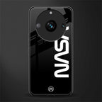 nasa black back phone cover | glass case for realme 11 pro 5g