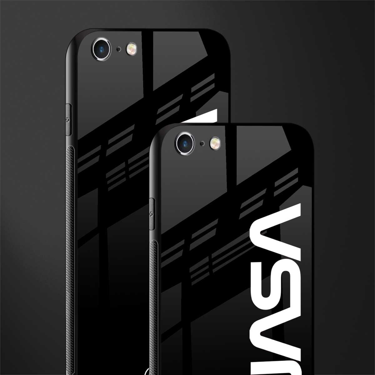 nasa black glass case for iphone 6s plus image-2