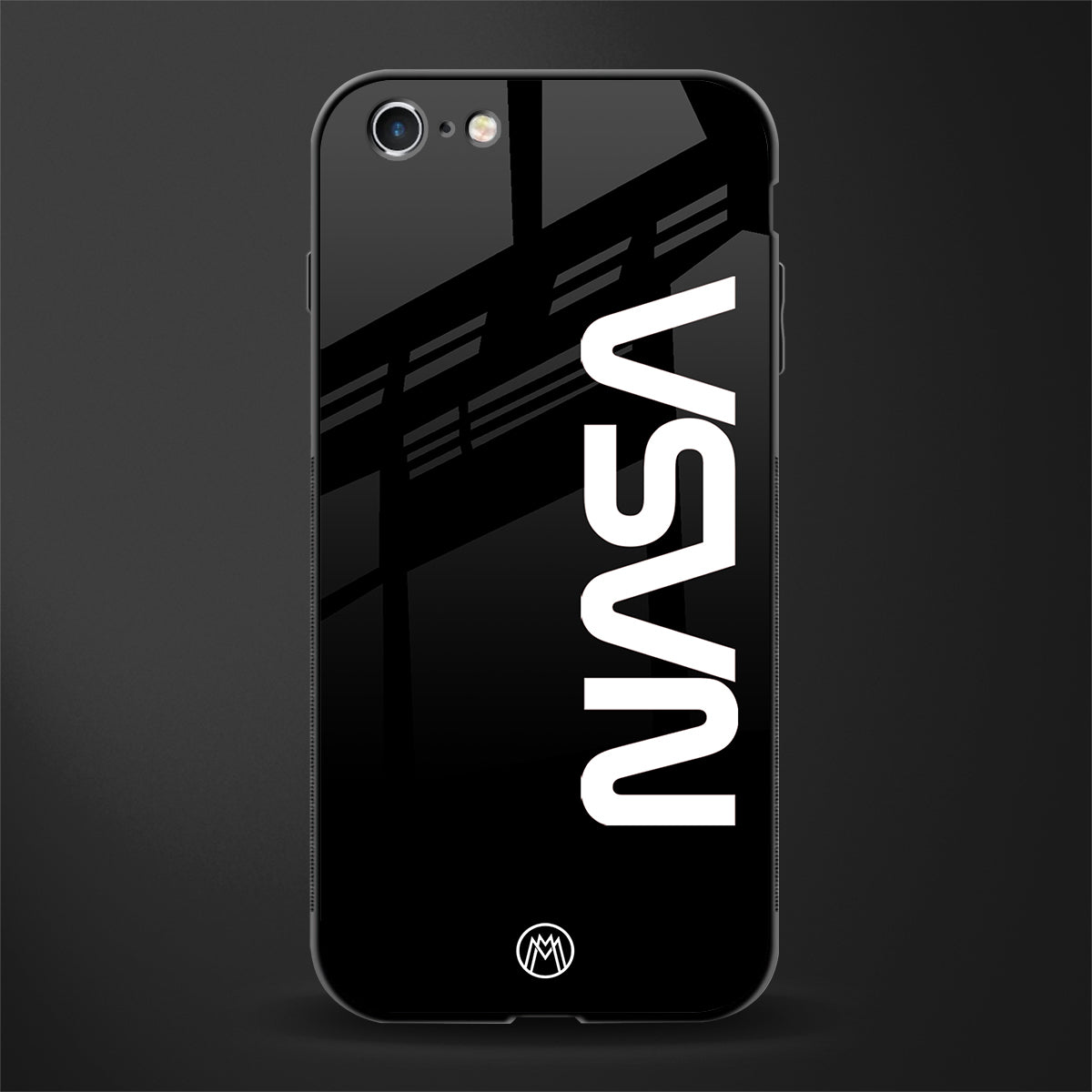 nasa black glass case for iphone 6 plus image