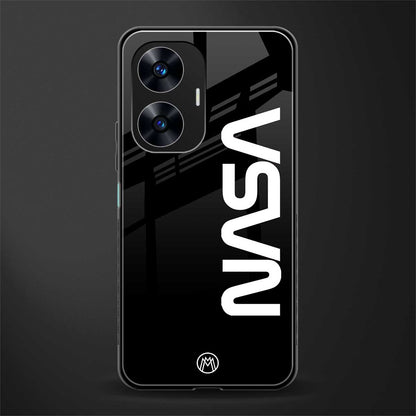 nasa black back phone cover | glass case for realme c55