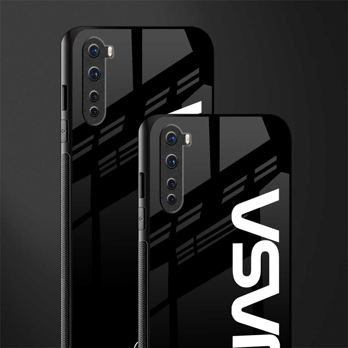 nasa black glass case for oneplus nord ac2001 image-2