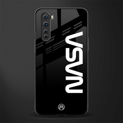 nasa black glass case for oneplus nord ac2001 image
