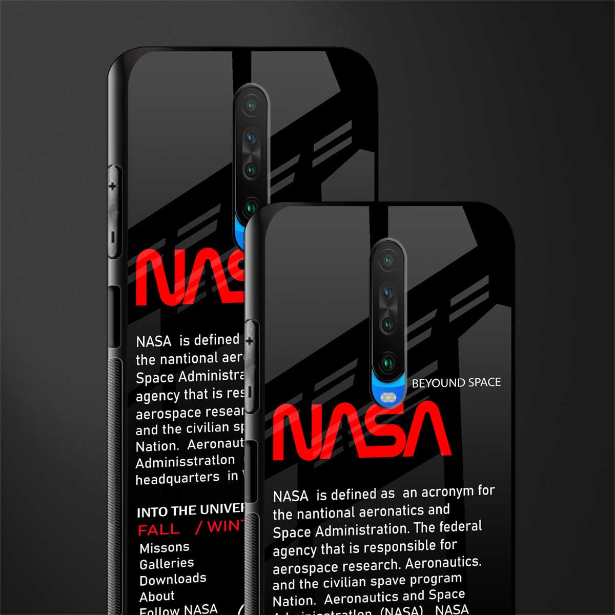 nasa project glass case for poco x2 image-2