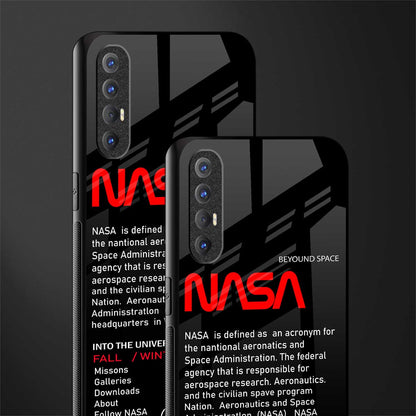 nasa project glass case for oppo reno 3 pro image-2