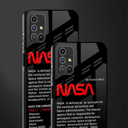 nasa project glass case for samsung galaxy m51 image-2