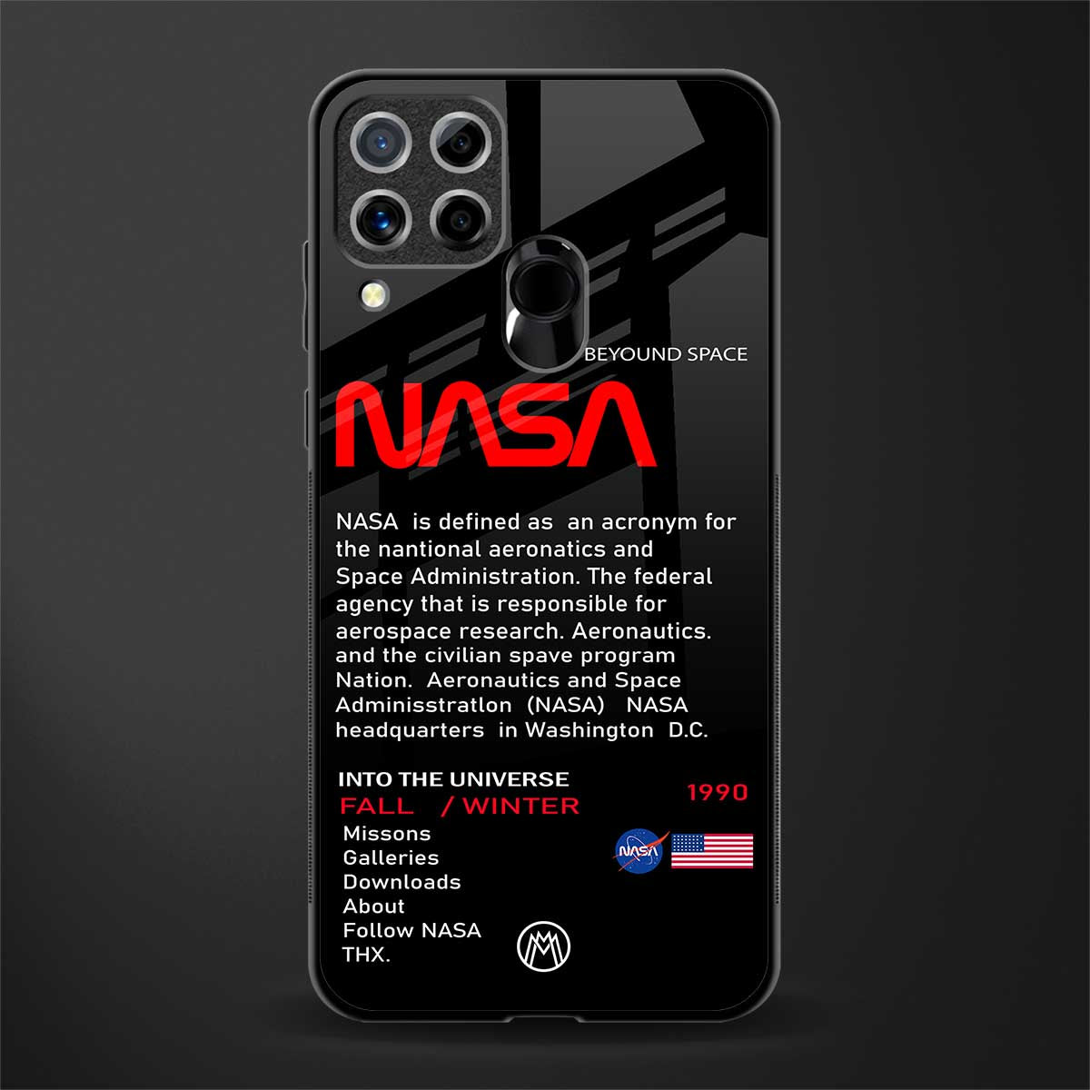 nasa project glass case for realme c15 image