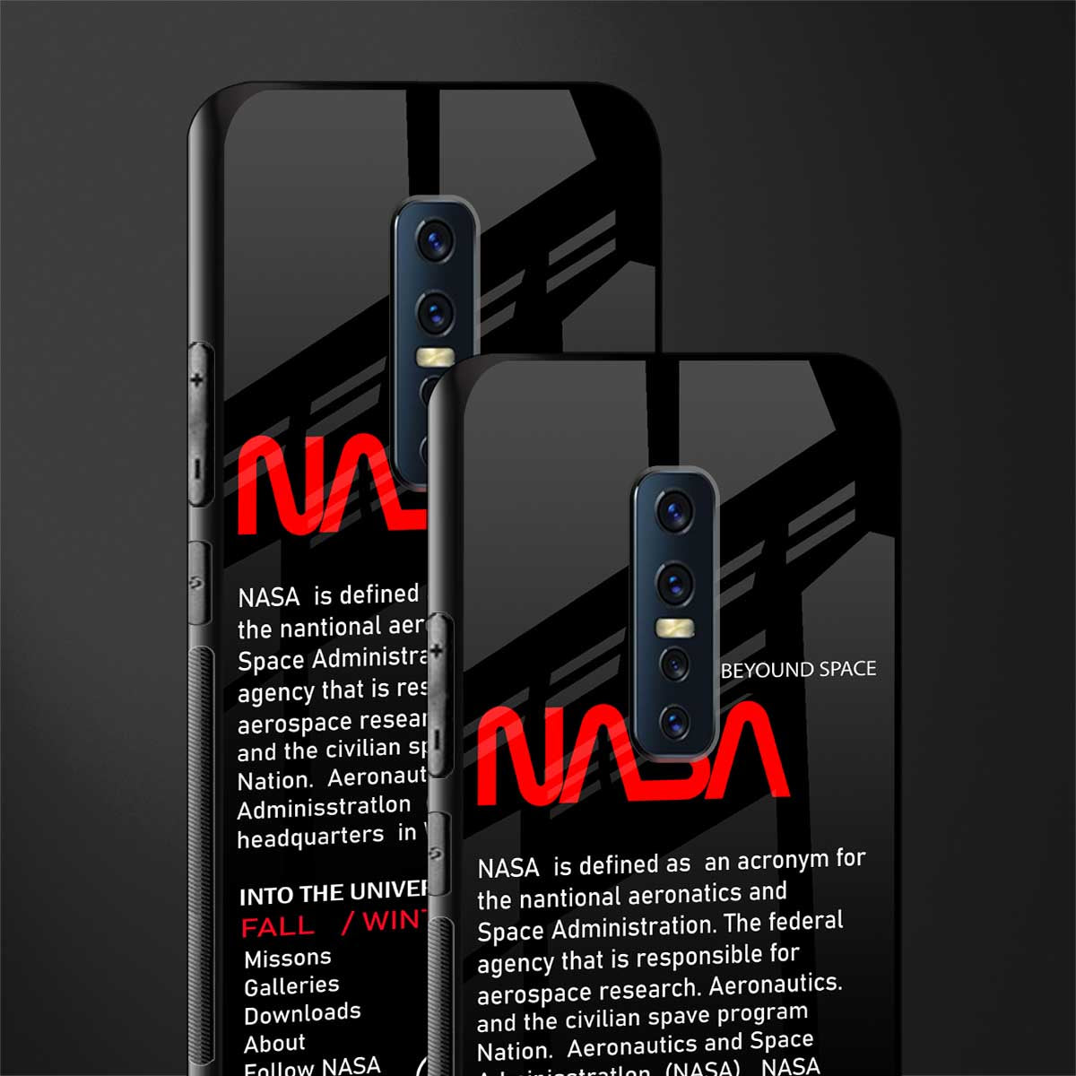 nasa project glass case for vivo v17 pro image-2