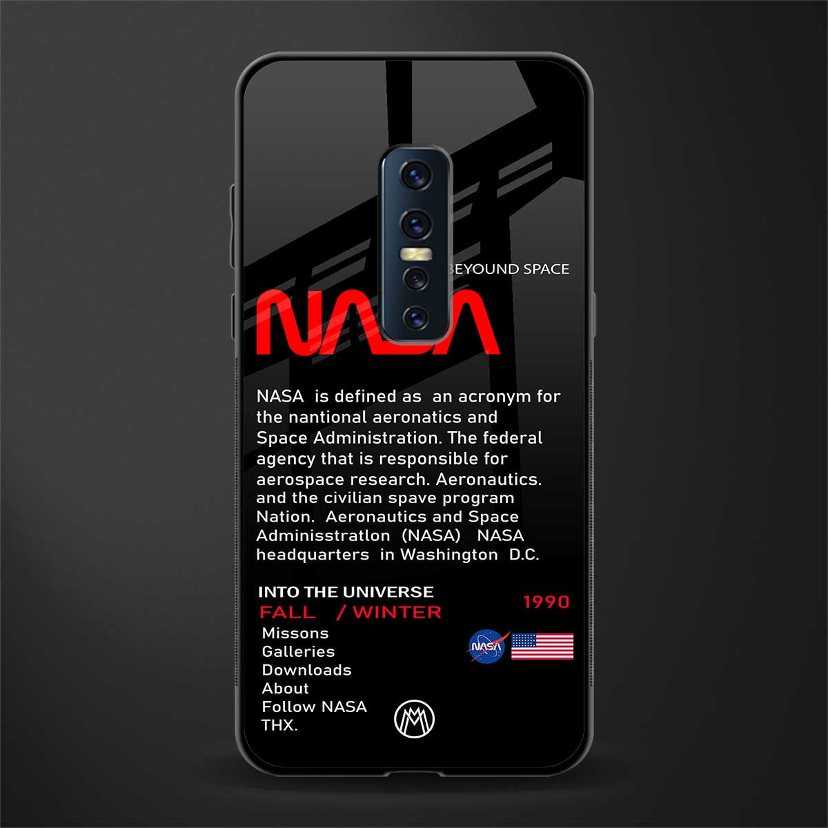 nasa project glass case for vivo v17 pro image