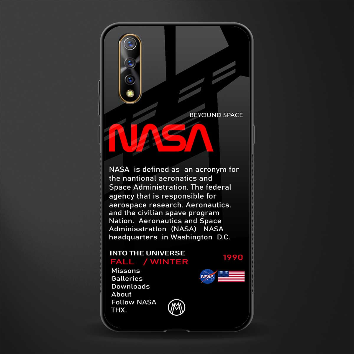 nasa project glass case for vivo s1 image