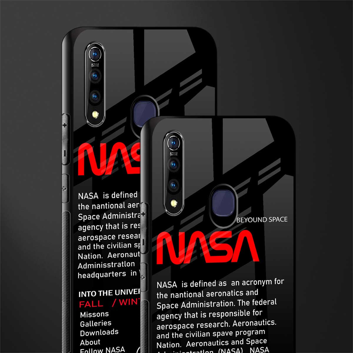 nasa project glass case for vivo z1 pro image-2
