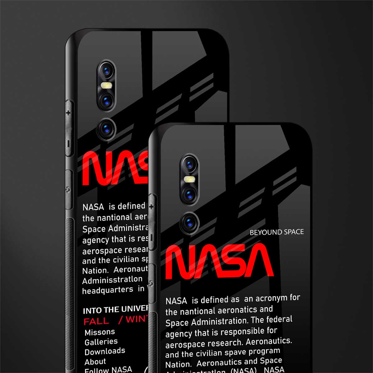 nasa project glass case for vivo v15 pro image-2