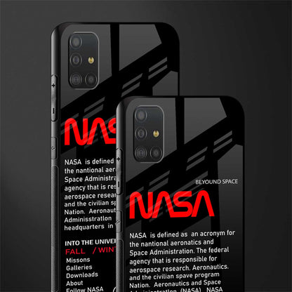 nasa project glass case for samsung galaxy a51 image-2