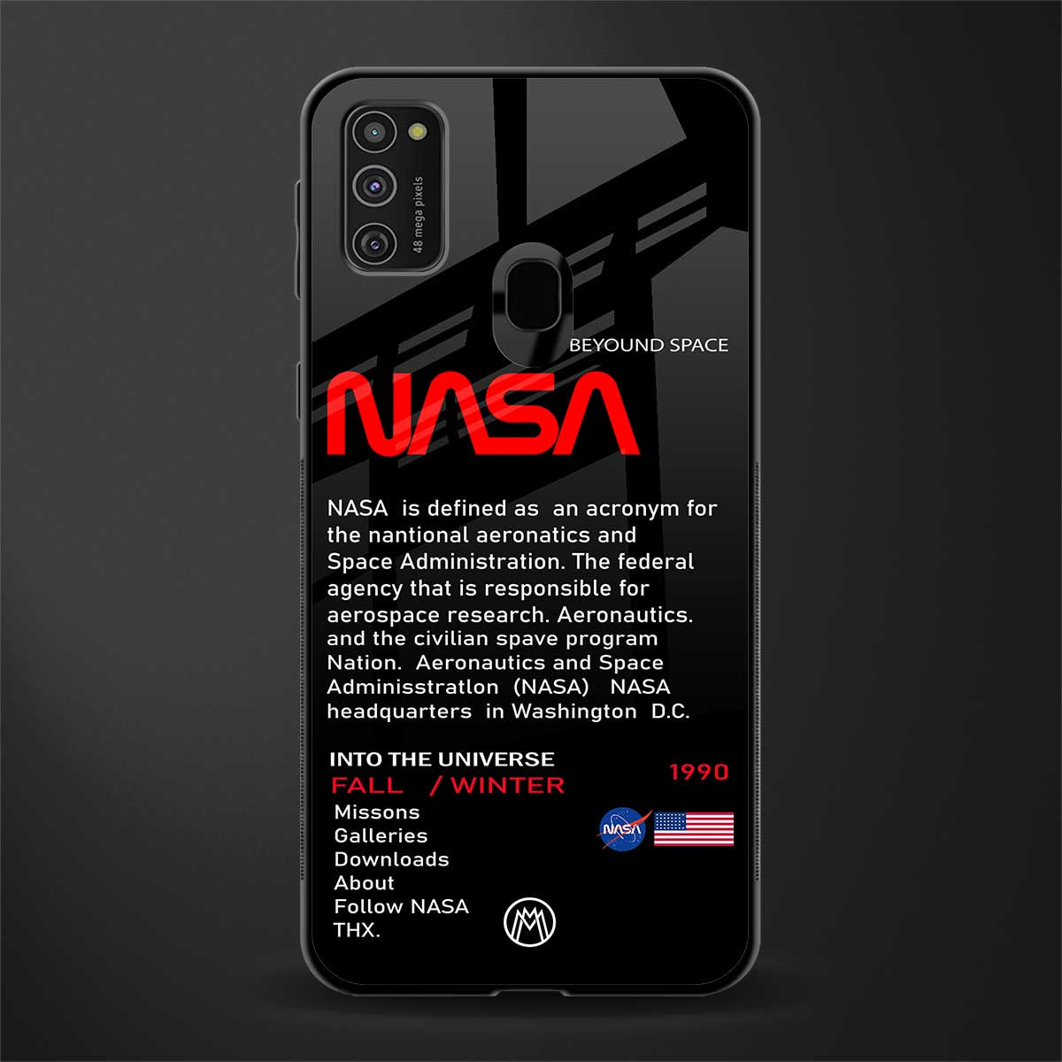 nasa project glass case for samsung galaxy m21 image