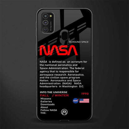 nasa project glass case for samsung galaxy m21 image