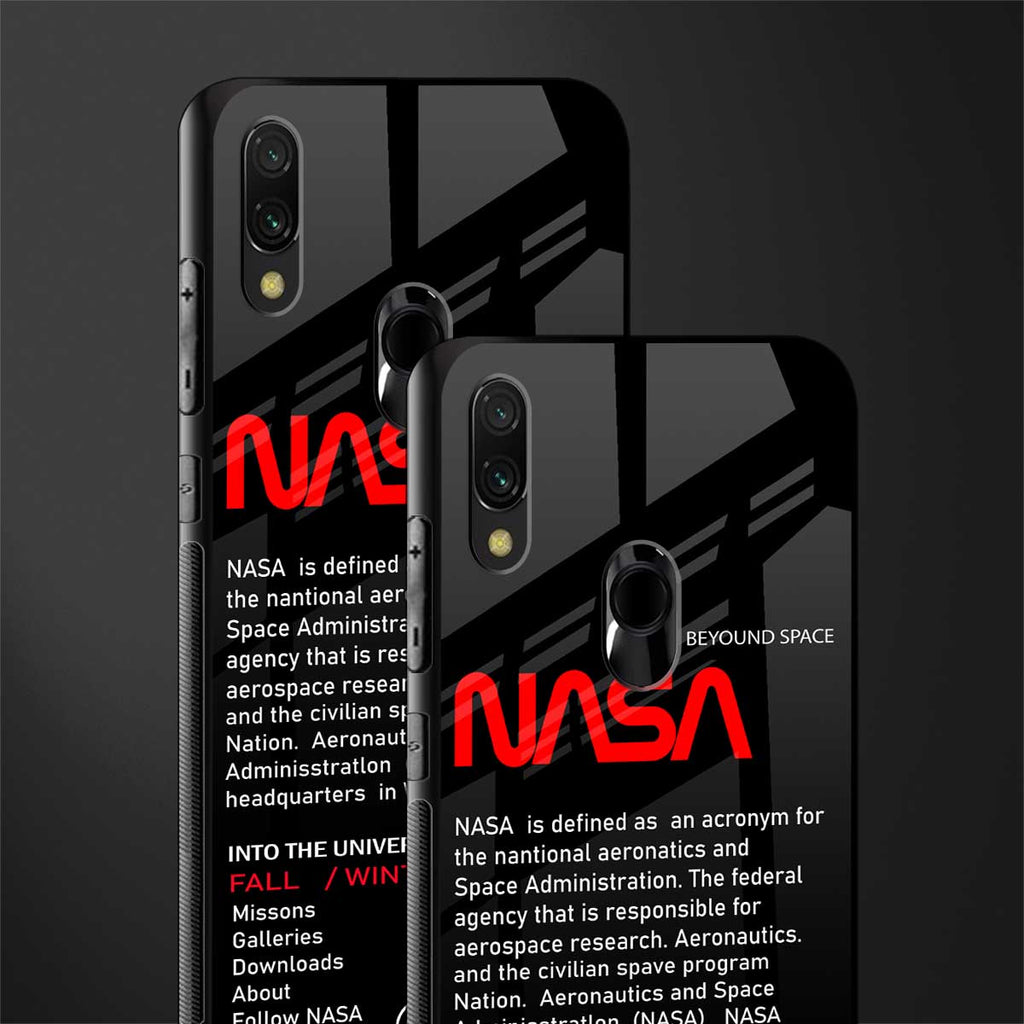 nasa project glass case for redmi 7redmi y3 image-2