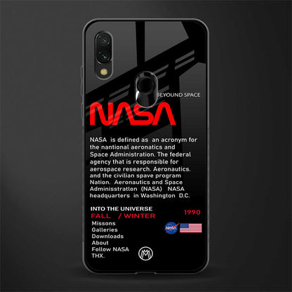 nasa project glass case for redmi note 7 image