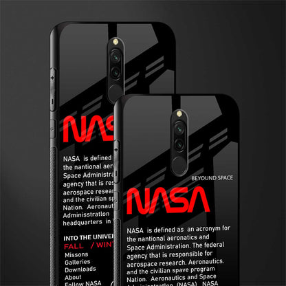 nasa project glass case for redmi 8 image-2